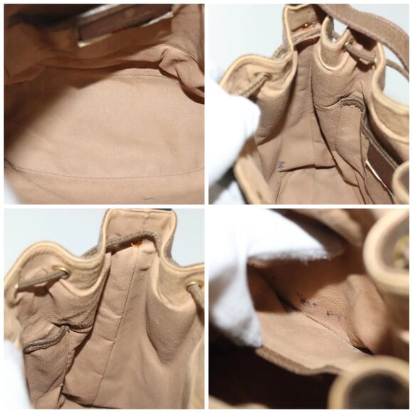 GUCCI GG Supreme Web Sherry Line Bag PVC Beige Gold 72 02 034 Auth 140637 - Picture 16 of 16